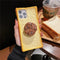 Delicious 3D Toast Bread Phone Case for Iphone 16Pro Max 15 14 13 12 11 Xs Xr 8Plus Cookie Egg Handle Holder Funny Cartton Cover